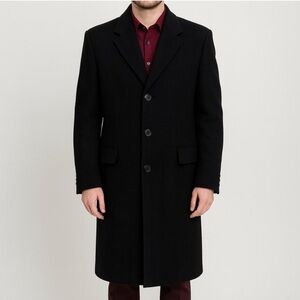100% WOOL Italian Cerruti Men's Long Coat
